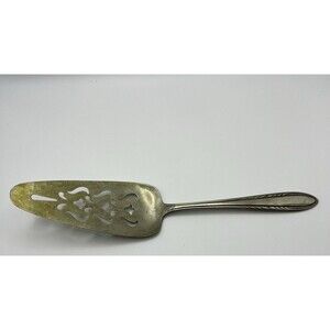 National Silver Co Vintage Flame Viceroy Silver Plate Pie Cake Server